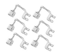 COLLBATH 3paires Support De Plaquette Nasale Pour Lunettes Plaquettes Nasales Métal à Visser Accessoires De Remplacement Pour Réparation De Lunettes