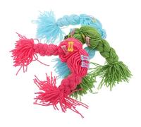 COLLBATH 3pièces Perruques pour Petits Chiens et Chats Lot de Perruques Tressées avec Pince à Cheveux Accessoires de Déguisement pour Cosplay et Fêtes de Noël