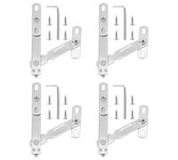 COLLBATH 4 Ensembles Limiteur Fenêtre Acier Inoxydable Lot de Sécurise Fenêtres Coulissantes Battants Contrôle Ouverture Ventilée Installation Flexible et Résistante Corrosion