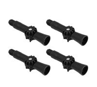 COLLBATH 4 Pièces Adaptateur D’Angle Rotatif Réglable 4 Pièces Noir Filetage Américain, Joint de Poteau Fileté pour Perche Télescopique, Rallonge Filetée Polyvalente pour Nettoyage de