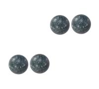 COLLBATH 4 Pièces boule de jade boule de gomme balles d'exercice de santé jouets balles de relaxation pour les mains sphère négative jeux de dés yin balle de jade d'exercice de santé Black