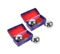 COLLBATH 4 Pièces Boules de massage à la main masseur de pieds Silver