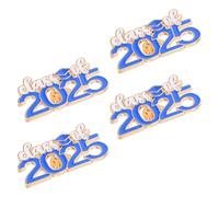 COLLBATH 4 Pièces Broche Émail Chapeau de Graduation Insigne Class Of pour Cérémonie et Fête Diplômés Commémoratifs pour Étudiants
