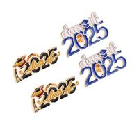 COLLBATH 4 Pièces Broches de Chapeau de Graduation Pins Class Of pour Célébrations Académiques et Fêtes de Commémoratifs pour Étudiants