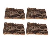 COLLBATH 4 Pièces Décor Terrarium Reptile Plateforme de Bain et Cachette Arbre pour Habitats de Lézards Serpents et Accessoires de pour Aquariums et Terrariums