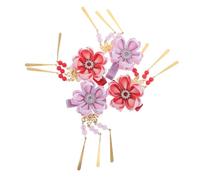 COLLBATH 4 Pièces Floral Hair Clips For Tassel Hanfu And Kimono Hairpins Japanese Chinese Inspired Decorative Accessories For Traditional Outfits And Parties
