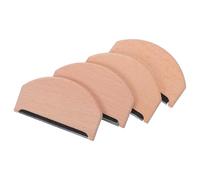 COLLBATH 4 Pièces Lot de 4 Peignes à Laine en Bois pour Pulls et Écharpes Outil Anti-Bouloches Portable pour Vêtements en Laine Nettoyage Doux des Peluches Entretien Brosse de Voyage