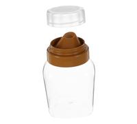 COLLBATH 4 pièces Lot de Bouteilles Doseuses Rechargeables pour Miel et Sauces Distributeurs Anti-goutte Transparents avec Bec Verseur Fin Flacons Robustes et Pratiques pour Usage