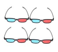 COLLBATH 4 pièces Lot de et Plastique pour Films Tv Compatibles Smartphone et Ordinateur Effet Stéréoscopique Immersive pour Hommes et Femmes