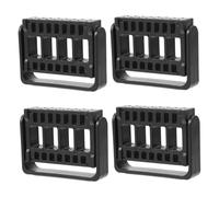 COLLBATH 4 Pièces organisateur de cas de perceuse à ongles porte-embouts pour forets à ongles étui à brosse de nettoyage abs Black