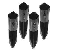 COLLBATH 4 pièces Piquets de Remplacement Métal Renforcé pour Lampes Solaires de Jardin Piquets Solides pour Éclairage Extérieur et Paysager Accessoires Durables pour Parasol de Jardin