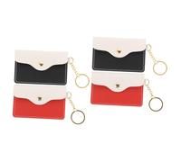 COLLBATH 4 Pièces Porte-clé Porte-Cartes boites à fiches Rangement clé Rangement Clef Portefeuille Titulaire à Cartes avec Porte-clés Changer de Support de Stockage Unité Centrale