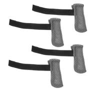 COLLBATH 4 Pièces Protège-Pattes Antidérapants pour Chat Bottines Anti-Rayures Souples et Chaudes pour Bain Soin et Coupe des Griffes Gris
