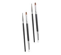 COLLBATH 4 pièces Set de Pinceaux Double Embout pour Maquillage Voyage Brosse Petite pour Cache et Ombre Nez Applicateur Correcteur pour Zones Sensibles