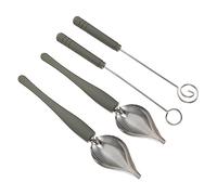 COLLBATH 4 pièces Set de Ustensiles Acier Inoxydable pour Décoration de Dessert Cuillères à Sauce et Outils à Chocolat pour Cuisine et Pâtisserie