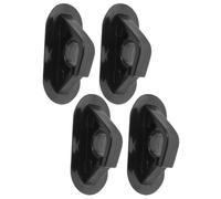 COLLBATH 4 Pièces Support de Rangement pour Pagaie en PVC Noir, Clip de Fixation Simple pour Rames, Porte-rames Marine pour Bateaux Gonflables et Sorties en Bateau