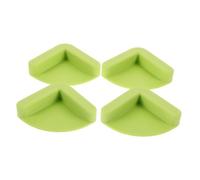 COLLBATH 4 Pièces Tapis en silicone antidérapant pieds de silicone sans glissement patins de meubles pour planche à découper Gel de silice Vert clair