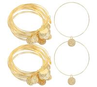 COLLBATH 40 Pièces Bracelets de Danse Du Ventre Femme Dorés Accessoires Bijoux Poignet Pour Spectacle et Performance de Danseuse