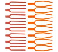 COLLBATH 400 Pièces Press Clamps pour Plantes Grimpantes Clips Fixation Vigne Jardin et Pratique Support Fraise et Tomates Fourchette de Jardinage Facile à Utiliser Fixeur de Tiges et Semis