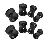COLLBATH 4paires Bouchons Oreilles Pierre Obsidienne Bouchons Oreilles Perçants Pour Femmes Et Hommes Usage Quotidien Et Fêtes