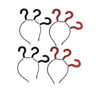 COLLBATH 4pièces Coiffe De Festival Point Interrogation Serre-tête Créatif Pour Cheveux Accessoire Amusant Pour Fête