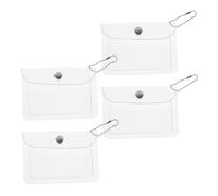 COLLBATH 4pièces Mini Portefeuille Transparent pour Femme Trousse à Maquillage Mini Organiseur De Cosmétiques Portefeuille pour Femme Pochette De Rangement Pochette Transparente pour