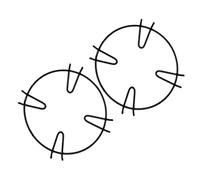 COLLBATH 4pièces Support De Cuisinière Antidérapant Forgé Lot De Racks Pour Cuisinière à Accessoire Pratique Pour Casseroles Et Poêles Et Utilisation Simple Et