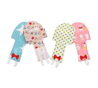COLLBATH 4pièces Vêtements De Vol pour Oiseaux De Couches Respirantes pour Perroquets Et Perruches Accessoires Créatifs pour Animaux De Compagnie à Pois Verts Étoilé ABC