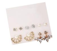 COLLBATH 5 Paires d'oreille femme boucles d'oreilles pendantes pour femmes sur des boucles d'oreilles sur mode Mariage cœur boucle d'oreille bijoux d'oreille pour femme blanche