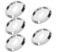COLLBATH 5 Pièces Base de Bouton de Cuisinière à Gaz Plastique Abs Kit pour Commande Rotative Compatible Universel Remplace Boutons Barbecue et Four Facile à Installer