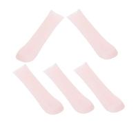 COLLBATH 5 pièces Cuillères Silicone pour Nettoyage des Oreilles Embouts Souples pour Curette Auriculaire Compatibles Garçon Fille et Adultes Accessoires de Soins Auriculaires Roses