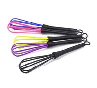 COLLBATH 5 pièces Fouets Plastique Miniatures pour Salon Mixeur à Coloration et Batteur Manuel avec Crochet Outil Pratique pour Mélanger Œufs et Couleur Aléatoire Couleur Aléatoire