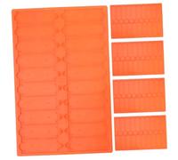 COLLBATH 5 Pièces Rack de glissière de Laboratoire Cas de Diapositive de Microscope Case de Stockage de Diapositive de Microscope Support de Stockage Orange