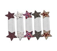 COLLBATH 5 pièces Star Hair Comb Set Invisible Hair Clips For Women Comfortable And Easy-to-wear