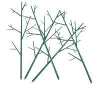 COLLBATH 5 Pièces Treillis pour Plantes Support en Plastique Vert | Pots de Fleurs, Structure Simple, Aide au Guidage des Tiges, Protège du Vent Fort, Usage Jardin