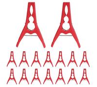 COLLBATH 50 Clips de Support en Plastique pour Plantes Grimpantes, Pinces à Vigne Réutilisables, Grand Format Dents de Positionnement, pour Légumes, Fruits, Tomates et Concombres en