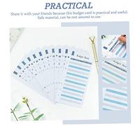 COLLBATH 50 feuilles Fiches Budget Budgetier Épais pour Organisateur de Trésorerie Accessoires Planificateur de Budget Carnet Gestion Liquidité