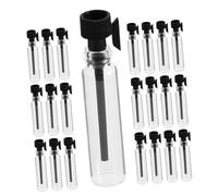 COLLBATH 50 pièces Lot de Flacons Verre pour Voyage Mini Bouteilles Cosmétiques Rechargeables avec Bouchon Étanche pour Parfums Lotions et Soins Peau