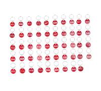 COLLBATH 50pièces Étiquettes Numérotées Plaques Métalliques Pour Bagages Porte-clés Identification Armoires à Clés Consignes à Bagages Classer Affaires