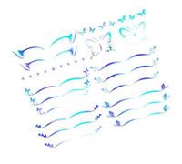 COLLBATH 6 feuilles Autocollants Eyeliner Temporaires Patchs Ombres Paupières Adhésifs Maquillage Yeux Facile à Appliquer pour Regard Plus Profond et Attirant