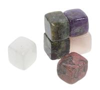 COLLBATH 6 Pcs Pierres de Quartz Whisky Réutilisables Cubes de Glace à Whisky Sûrs Élégants pour Bars et Hôtels