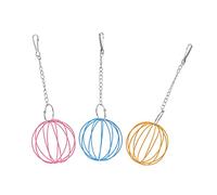 COLLBATH 6 Pièces Balle d'herbe De Lapin Boule De Support d'herbe Jouets Petites Créatures Jouets De Lapin pour Lapins Jouer Mangeoire pour Hamsters Toilettes De Bain De Hamster Le Fer