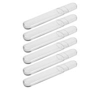 COLLBATH 6 Pièces Boîte de Rangement Ovale Plastique pour Pinces Extensions Cils Organisateur Étui Protection Outils Manucure et Extensions Stockage Sécurisé et Compact pour Usage