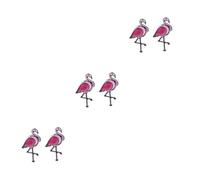 COLLBATH 6 Pièces Broche fille goupille épingle à nourrice decoration choipeau pin’s broches flamant rose Épingle à chapeau boucles d'oreilles broche clips corsage broche flamant rose Rosy