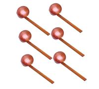 COLLBATH 6 Pièces Cuillères à Soupe Long Manche Facettées Cuillères Japonaises pour Soupe Ramen Porridge Design Antidérapant Ergonomique Nettoyage Facile Ustensiles Cuisine