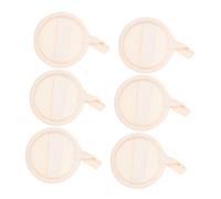 COLLBATH 6 Pièces Épurateur Peau Visage Naturel Loofah Disque Démaquillant Réutilisable pour Exfoliation Corps et Visage Gommage Doux Spa à Usage Multiple et Hommes