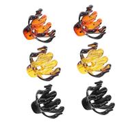 COLLBATH 6 pièces Lot de Pinces à Cheveux Plastique Type Pince Mâchoire Octopus Légères et Résistantes Accessoires Coiffants et Filles Maintien Solide pour Cheveux Épais ou Fins