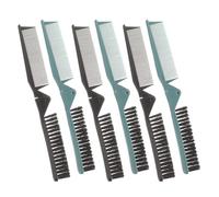 COLLBATH 6 Pièces Lot Peignes Pliables et Brosses Double Face pour Voyage Brosse Compacte Portable pour Démêlage Doux et Coiffage Facile