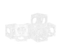 COLLBATH 6 Pièces Maison De Crevettes en Cristal Ornement D'aquarium Réservoir Lumière D'aquarium Sable pour Le Poisson Bac à Crevettes Bols à Poisson pour Centres De Table Usine Acrylique