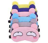 COLLBATH 6 pièces Masques de Sommeil Cartoon Doux Lot de Bandeau Réglable Anti-lumière Hommes et Garçon Fille Couvre-yeux Respirant pour Voyage et Nuit Paisible